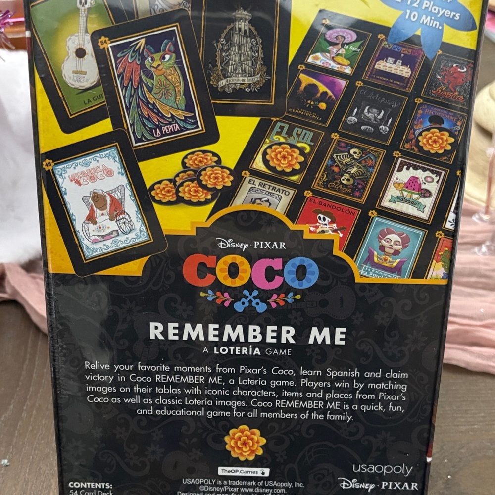 Disney Pixar Coco Lotería Game - Colorful Family Fun - Picture 2 of 2